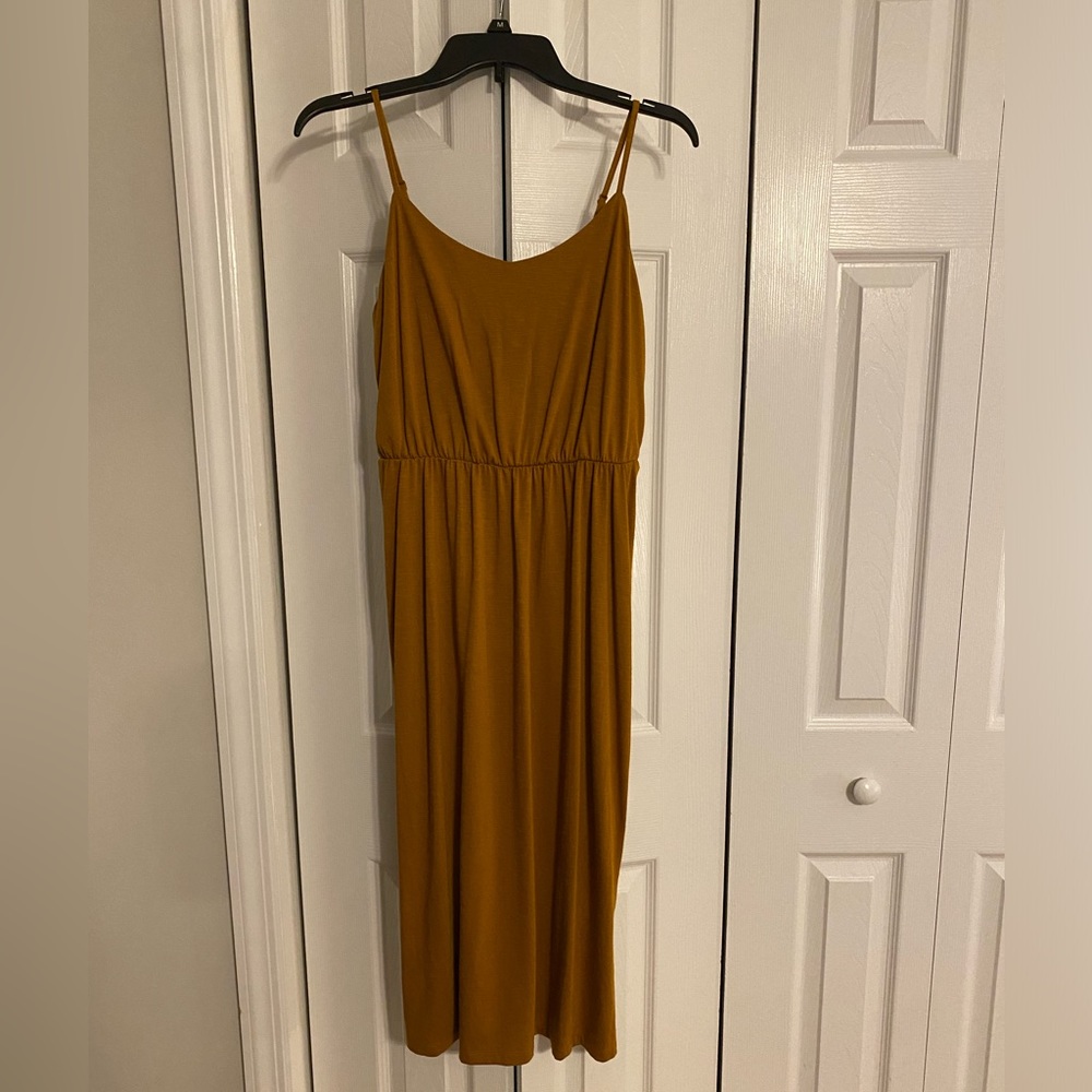 Old Navy Tan Spaghetti Strap Sundress